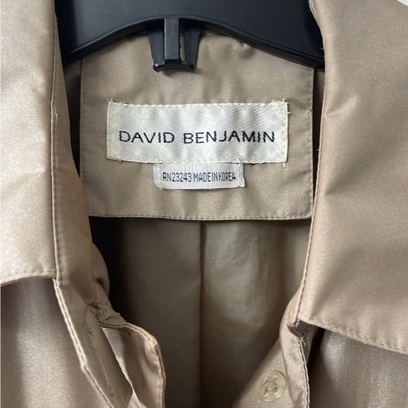 EUC David Benjamin Trench Coat (like new) - Picture 3 of 12